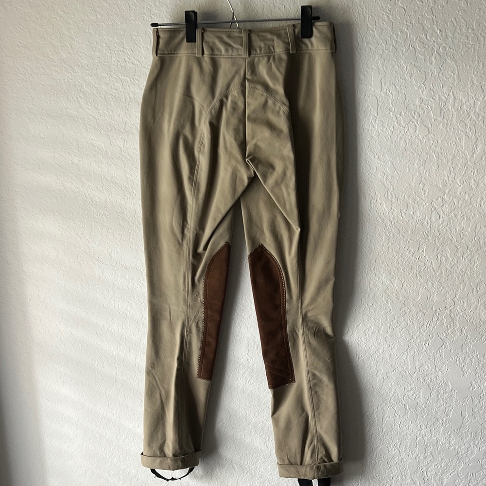 Kids Tan Riding Pants - Picture 2 of 6